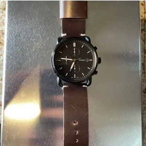 Fossil commuter watch. New battery. Good condition.
